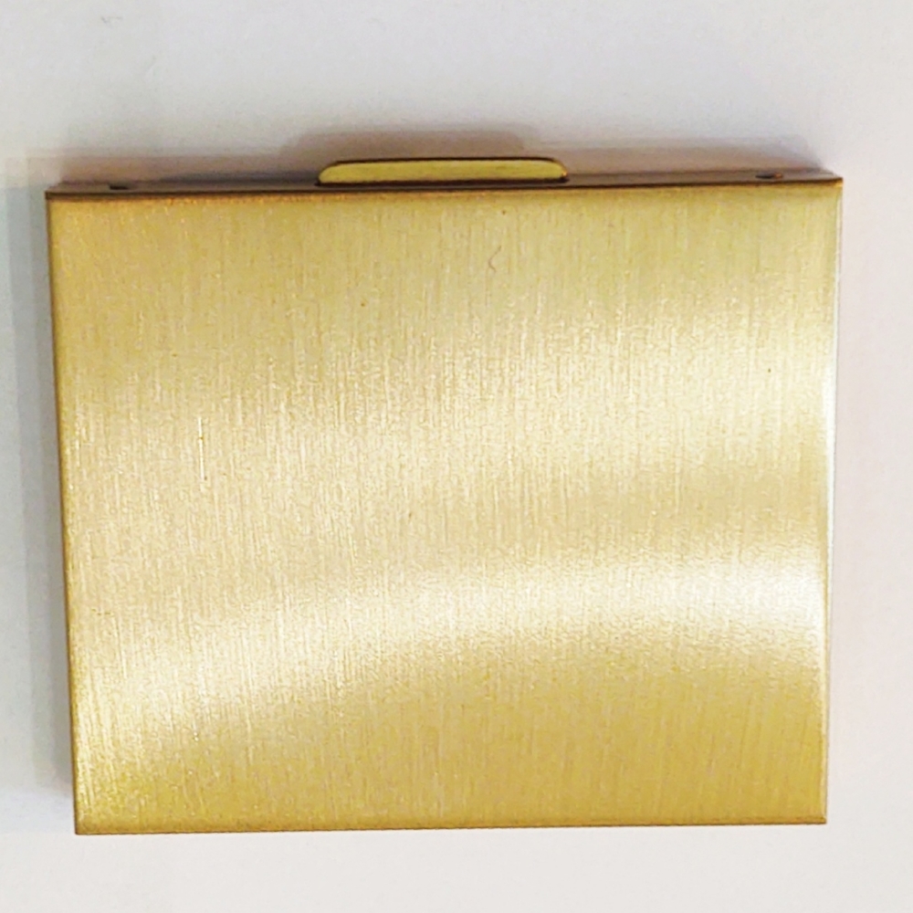 Vintage 1970s Gold Lamé Clutch with Compact - Picture 7 of 10